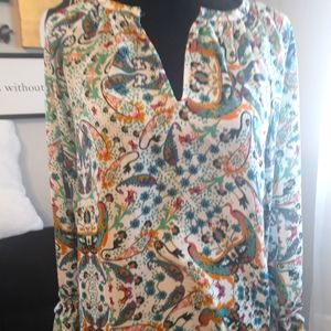 Green/blue Boho blouse